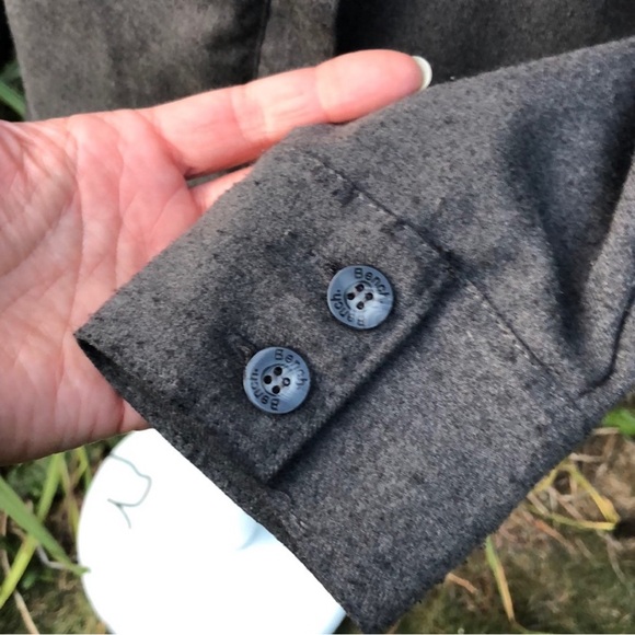 Bench brand Jacket-M-Charcoal-ZipUp-Higher Neck-Longer Length-Fitted-Lightweight - Picture 9 of 16